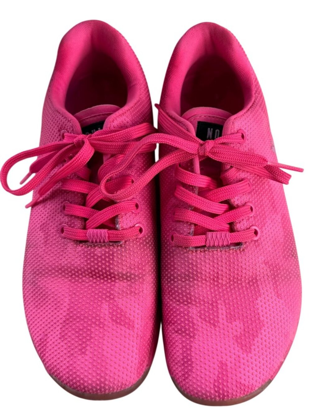 NOBULL Outwork Training Low-Top Shoes Neon Pink Camo Women's Size 9 (READ)